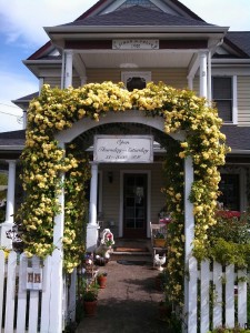 A beautiful spring day awaits you both inside and outside at The Painted Lady in Southern Oregon off I-5