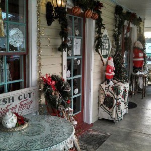Stroll along the porch and take in the spirit of the season right off I-5 in Southern Oregon -